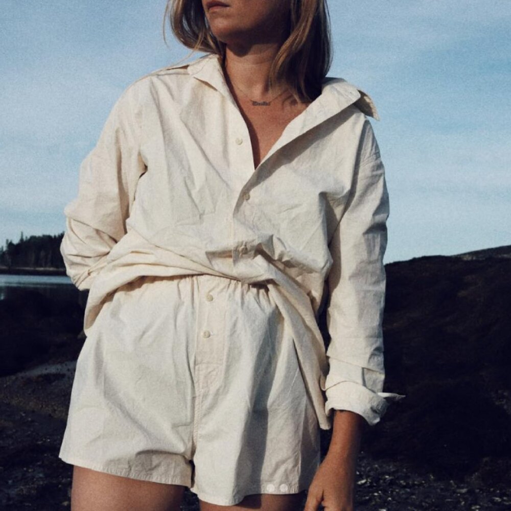 RUDY JUDE BNWOT Adult Tony Trunk Boxer Shorts Natural Color Size Small